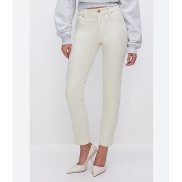 Good American Good Classic Slim Straight Jeans - Picture 1 of 9